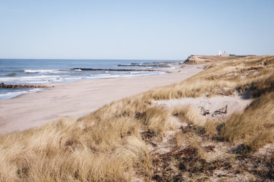 strand vid vesterhavet vid lemvig