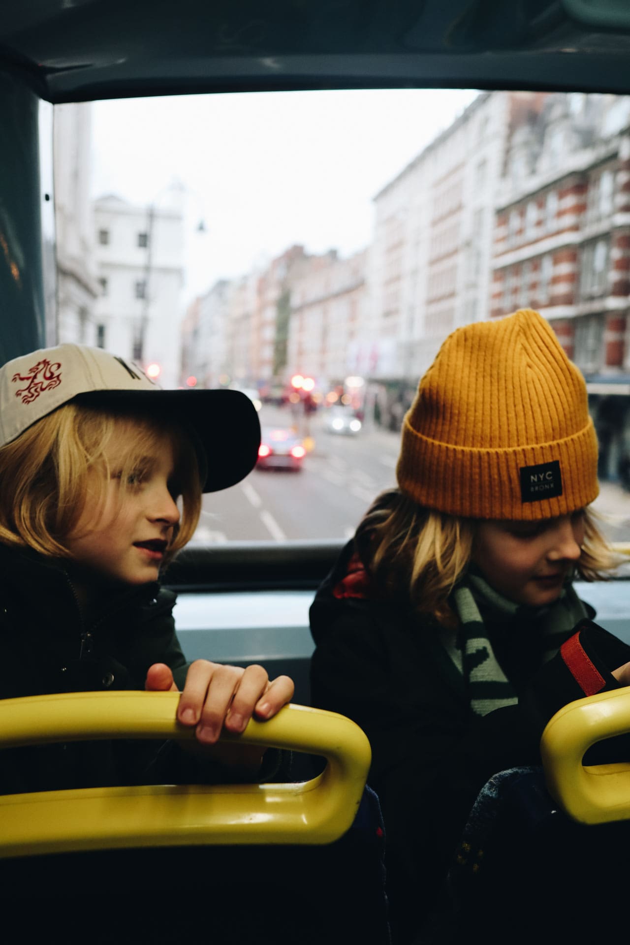 london med barn åka buss